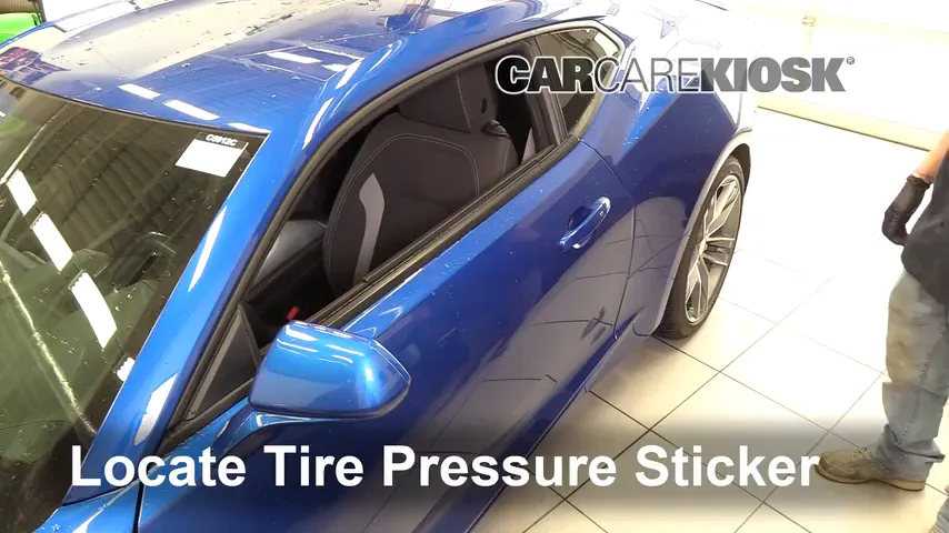 2016 Chevrolet Camaro LT 3.6L V6 Tires & Wheels Check Tire Pressure